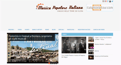 Desktop Screenshot of musicapopolareitaliana.com