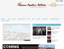 Tablet Screenshot of musicapopolareitaliana.com